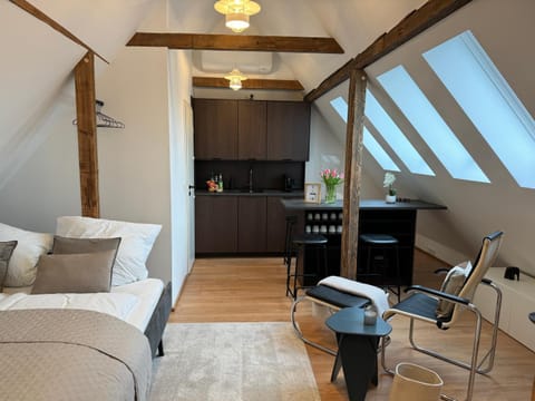 Bed, Kitchen or kitchenette, Living room, Photo of the whole room, Seating area, Dining area, Bedroom