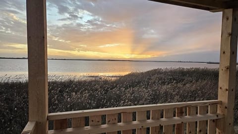Natural landscape, Lake view, Sunset
