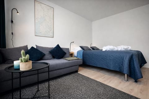 Bed, Living room, Photo of the whole room