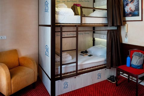 Photo of the whole room, bunk bed