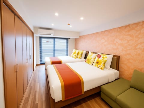 Bed, Bedroom, air conditioner