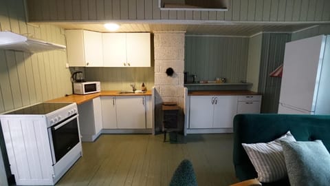 Coffee/tea facilities, Kitchen or kitchenette, microwave, stove, stove