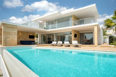Property building, Living room, Swimming pool