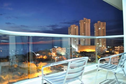 Night, Natural landscape, Balcony/Terrace, Sea view