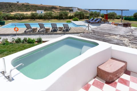 Property building, Living room, Swimming pool