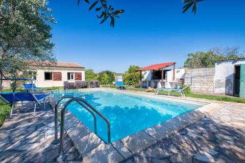 Property building, Living room, Swimming pool