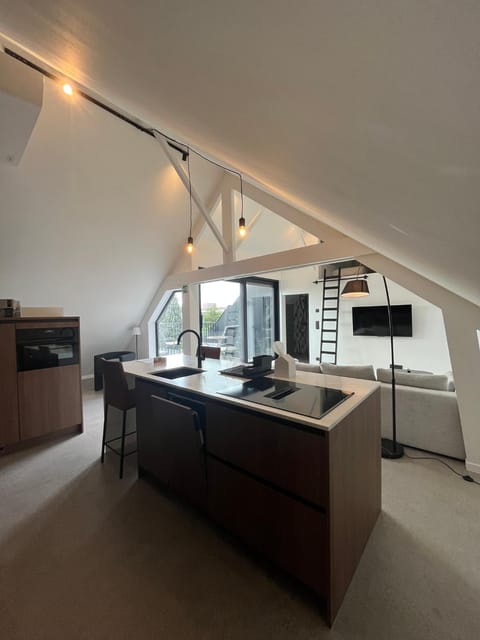 Kitchen or kitchenette, Living room, minibar