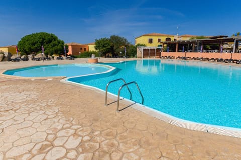 Property building, Living room, Swimming pool
