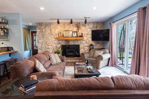 TV and multimedia, Living room, Seating area, Evening entertainment, fireplace