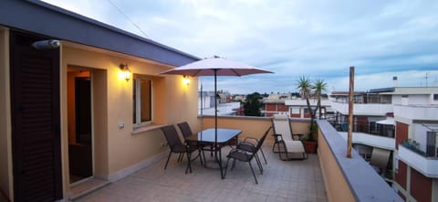 Property building, View (from property/room), Balcony/Terrace, Seating area, Dining area