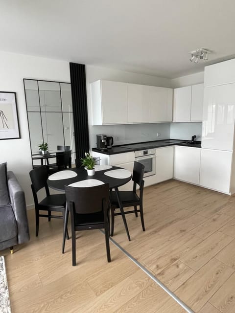 Kitchen or kitchenette, Living room, Seating area, Dining area, stove