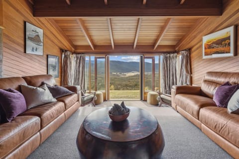 Natural landscape, Living room, Seating area, Mountain view