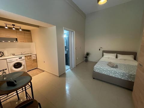 Bed, Kitchen or kitchenette, Photo of the whole room, Bedroom, washing machine