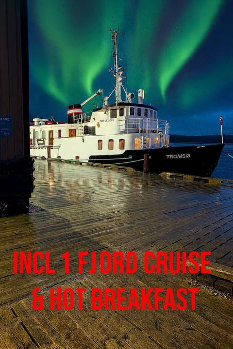 Norwegian Fjord Explorer Line Docked boat in Tromso