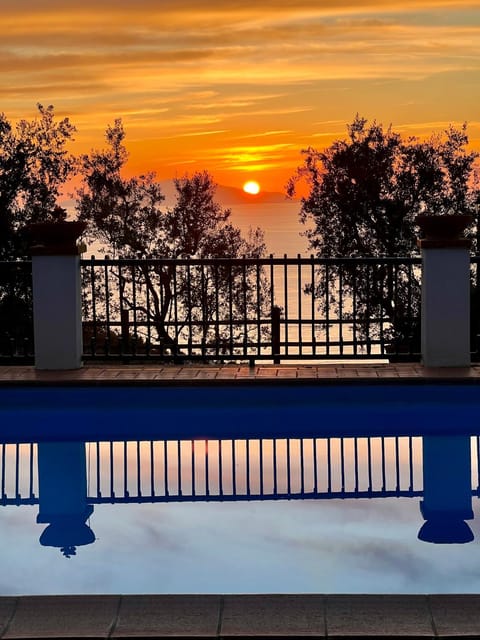 Natural landscape, View (from property/room), Sea view, Swimming pool, Sunset