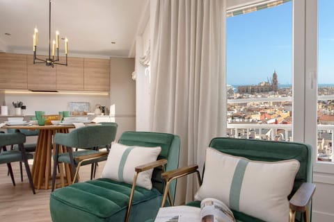 View (from property/room), Living room, Seating area, City view