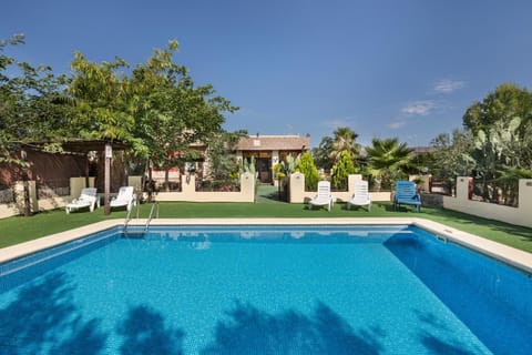 Property building, Living room, Swimming pool