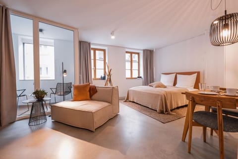 Property building, Living room, Bedroom