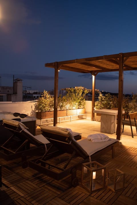 Patio, Night, View (from property/room), Balcony/Terrace, sunbed