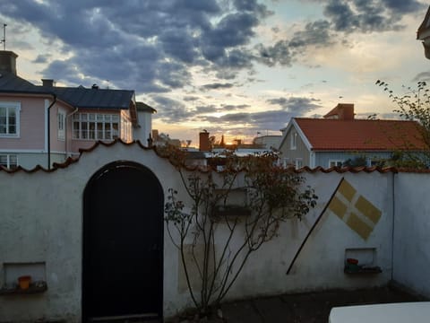 Property building, Patio, Sunset