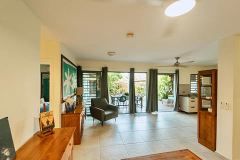 Living room, Seating area, Garden view