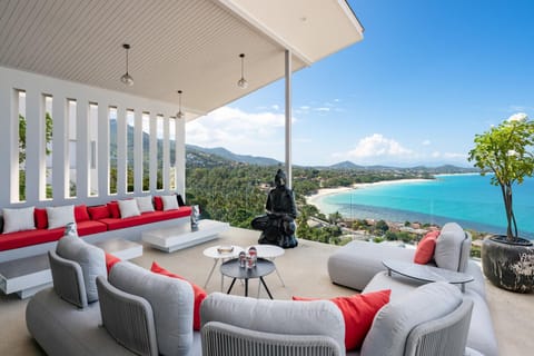 View (from property/room), Balcony/Terrace, Sea view, Swimming pool