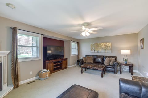 Rock Island Home with Private Yard and Fire Pit Table! House in Iowa