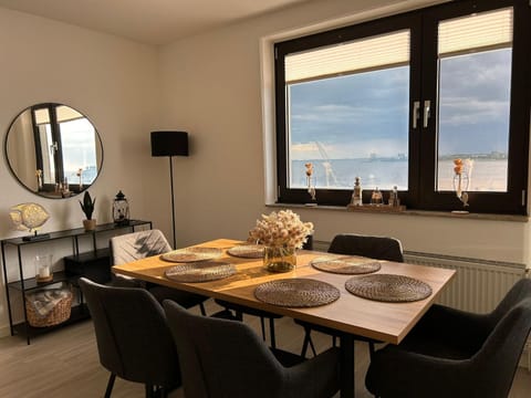 Living room, Seating area, Dining area, Sea view