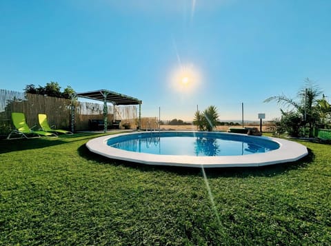 Natural landscape, Garden view, Swimming pool, sunbed