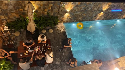 Pool view, Swimming pool, Breakfast