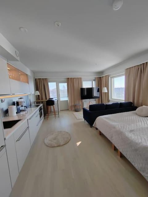 Keskustan tyylikkäin studio omalla autopaikalla Apartment in Finland