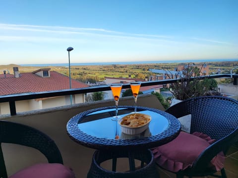 Natural landscape, View (from property/room), Balcony/Terrace, Sea view