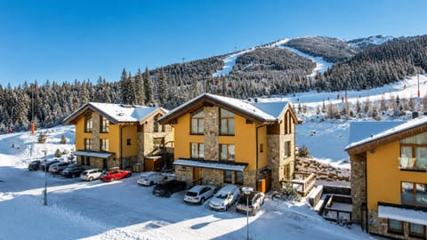 Property building, Facade/entrance, Natural landscape, Winter, Skiing, Skiing, View (from property/room), Mountain view, Mountain view, Area and facilities, Area and facilities, Sports, Entertainment, Parking
