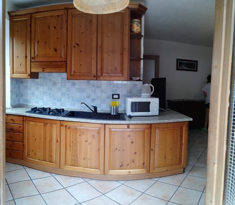 Kitchen or kitchenette, minibar, stove