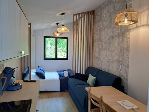 Bed, Living room, Photo of the whole room, Seating area, Bedroom