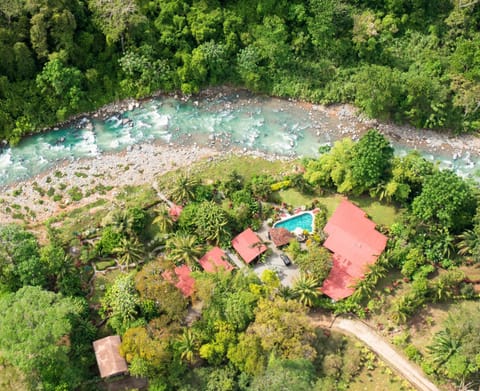 Natural landscape, Bird's eye view, Garden, Garden view, River view, Swimming pool