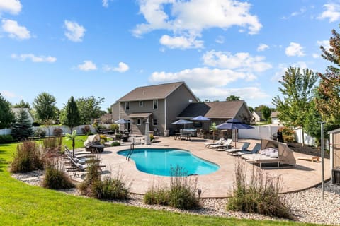 Patio, Natural landscape, Pool view, Swimming pool