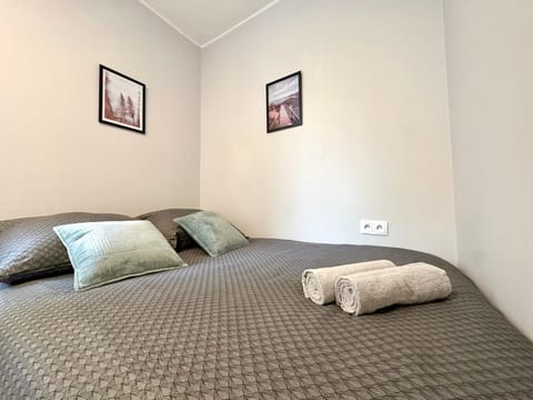 Bed, Photo of the whole room, towels