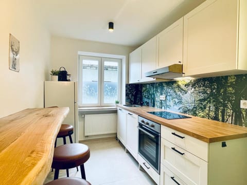 Kitchen or kitchenette, stove, towels, towels, kitchen, kitchen