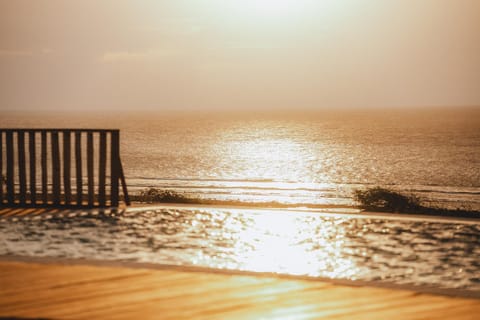 Sea view, Swimming pool, Sunset, sunbed