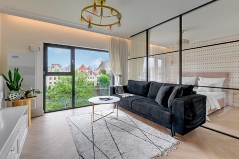 Bed, Living room, Photo of the whole room, Seating area, Bedroom
