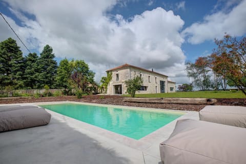 Property building, Living room, Swimming pool