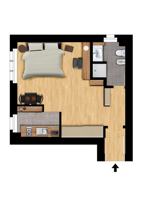 Bathroom, Living room, kitchen, kitchen