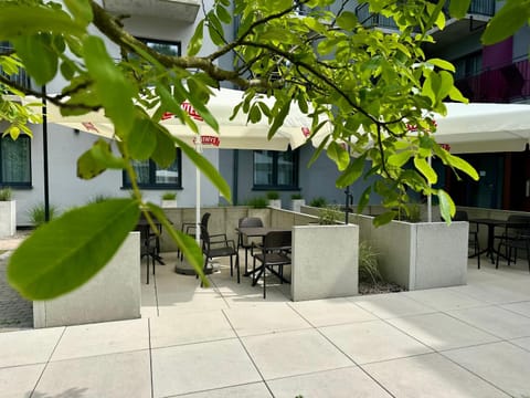 Property building, Patio, Day, Garden, View (from property/room)