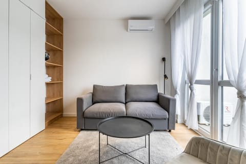 Living room, Seating area, air conditioner