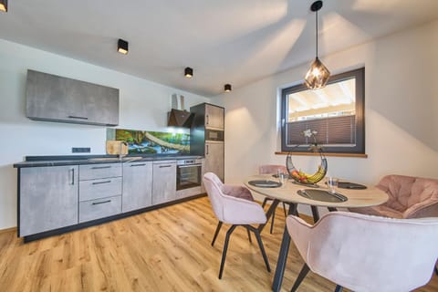 Kitchen or kitchenette, Living room, Dining area