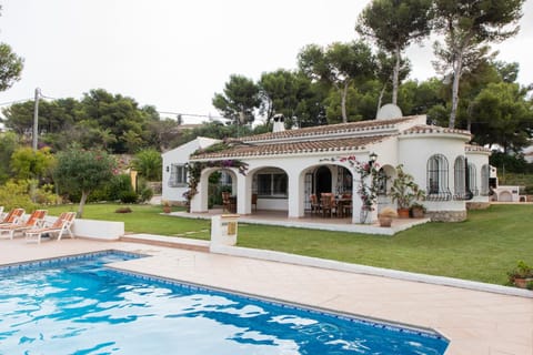 Property building, Living room, Swimming pool