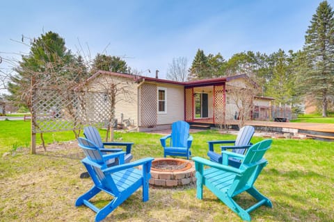 Dog-Friendly Michigan Home with Deck and Fire Pit! House in Central Lake