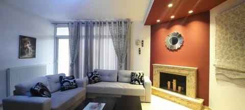 Living room, Seating area, flat iron