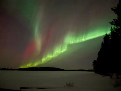 Night, Natural landscape, Lake view
